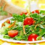 Spinach ginger wheat germ salad